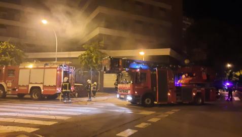 Bomberos, en el lugar del suceso.
