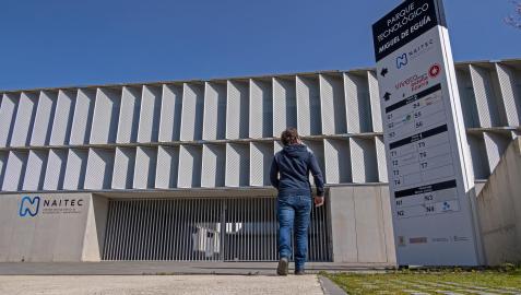 Edificio del centro tecnológico que alberga también el vivero de empresas de Estella