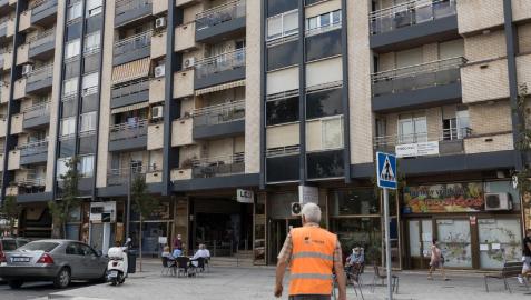 Imagen de la zona de pisos donde tuvo lugar el suceso