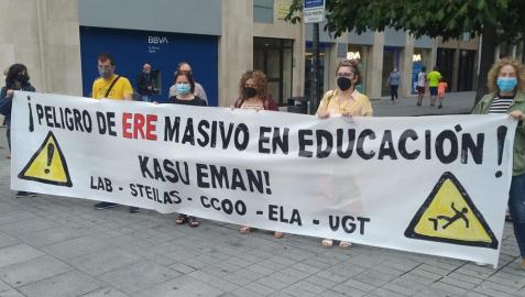 Protesta de los sindicatos, este viernes