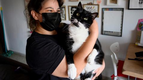 Lucia González, cuidadora de gatos en la ciudad de Granada