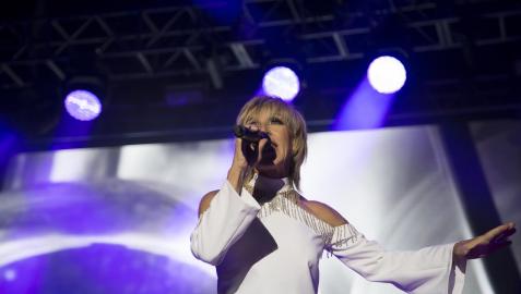 Ana Torroja, en un concierto en el Jardín Botánico en Madrid dentro de su gira 'Mil Razones'