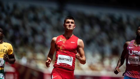 Asier Martínez ha entrado en la gran final de 110 metros vallas en su primera participación olímpica