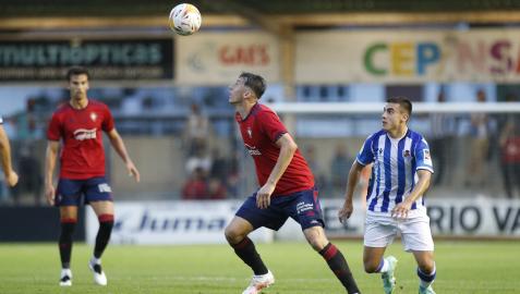 Budimir durante el amistoso ante la Real Sociedad en Irun