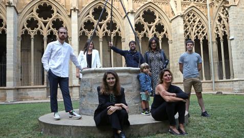 La mayor parte de los premiados acudió ayer a la gala que tuvo lugar en la Catedral de Pamplona: Raül Sánchez Miras, Marina Selene, Manolo Vázquez, Tess Masero, Ilaria Gambarelli, Mariana Barassi e Iker Esteibarlanda