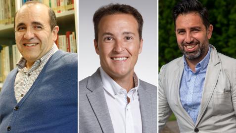 Aser Sesma, Luis Campos y Sergio García Magariño