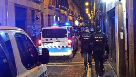 Policía Nacional y Policía Municipal, en el desalojo de San Gregorio
