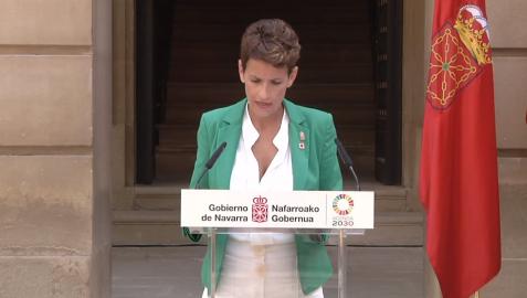La presidenta del Gobierno de Navarra ha detallado los siguientes pasos y proyectos para la segunda parte de su legislatura