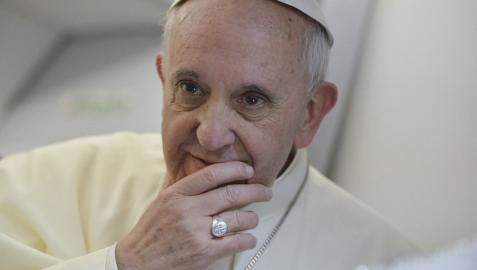 El papa Francisco, en una rueda de prensa anterior