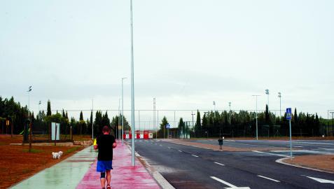 Caparroso El ayuntamiento ha invertido mucho este año en la mejora de los accesos y el entorno del campo de fútbol