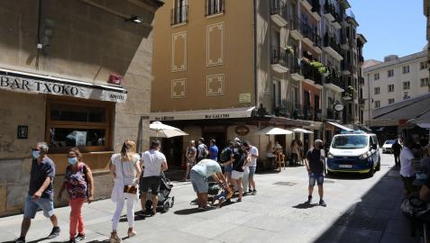 Los contagios marcan el tercer día consecutivo en descenso en Navarra