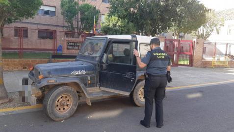 La Guardia Civil recupera un vehículo sustraído en la Ribera