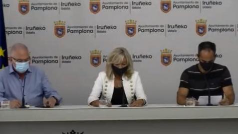Miguel Ángel Pozueta, María Caballero y Iosu Saldise.