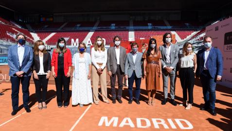 Acto de presentación de la firma del convenio para que el Mutua de tenis continúe disputándose en Madrid