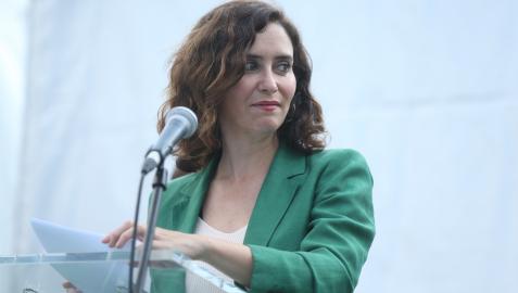 La presidenta de la Comunidad de Madrid, Isabel Díaz Ayuso