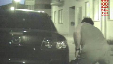 detenido sangüesa El detenido provocó diversos daños en el vehículo de la víctima