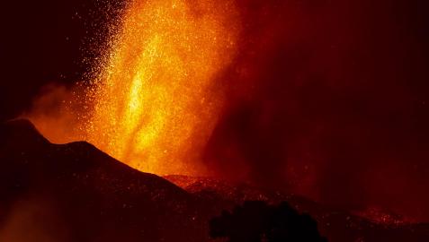 Fotos de la erupción del volcán Cumbre Vieja en La Palma.