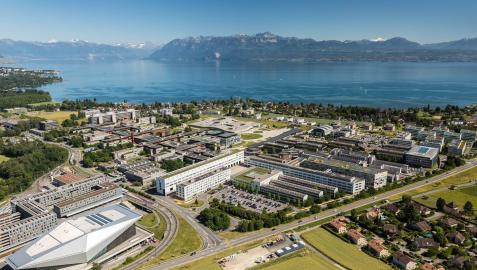 Campus de la Escuela Politécnica Federal de Lausana, donde se encuentra el instrumento en el Pabellón sonoro