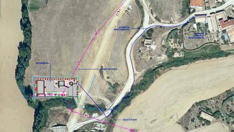 Proyecto de la futura depuradora de Unzué