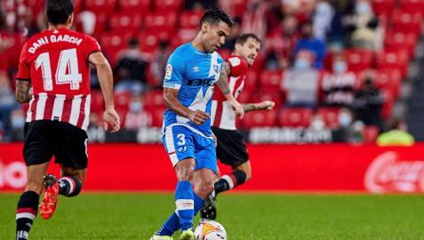 Radamel Falcao en el duelo entre Athletic y Rayo Vallecano