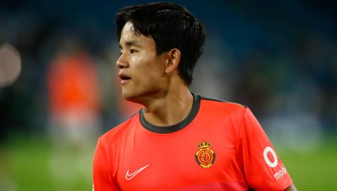 Kubo durante el partido ante el Real Madrid