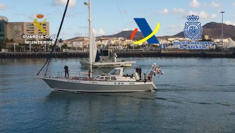 Velero en el que se incautó la droga