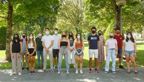 Estudiantes que conforman el equipo de la UPNA