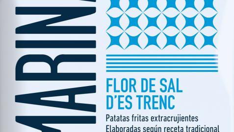Imagen del envase de las patatas Marinas, del Grupo Apex, libre de plástico
