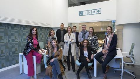 DNInmo El equipo de DN INMO, en la nueva oficina situada en la avenida de Bayona