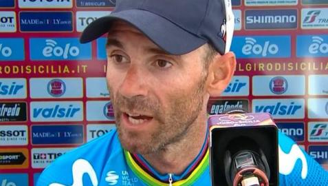 Alejandro Valverde, tras finalizar el Giro de Sicilia