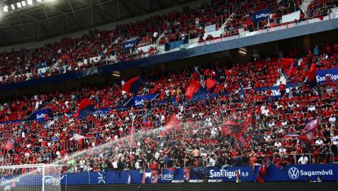 osasuna La afición vuelve al estadio de El Sadar con aforo completo