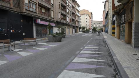Calle Manuel de Falla en la Milagrosa, una de las vías en las que se actuará
