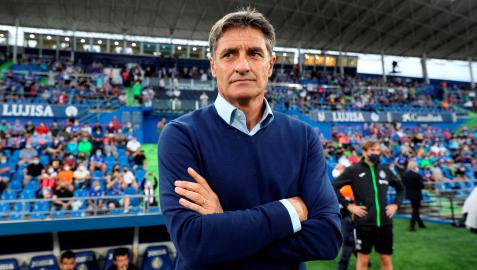 Míchel durante la cuarta jornada de liga