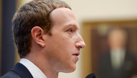 Mark Zuckerberg, durante una comparecencia judicial en Washington