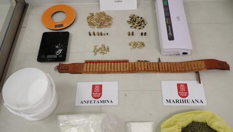 Material incautado al detenido