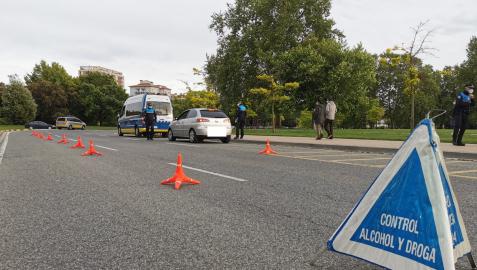 Control de alcohol y drogas de la Policía Municipal en Pamplona