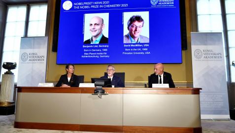 La Academia Sueca de Ciencias en Estocolmo ha anunciado este miércoles el Nobel de Química