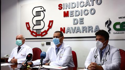 Rueda de prensa del Sindicato Médico de Navarra