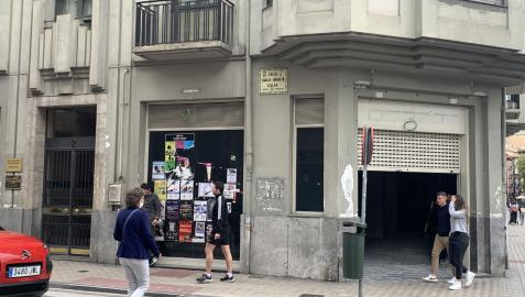 El local de la calle Arrieta, en obras, donde se va a instalar Decathlon
