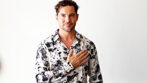 El cantante David Bisbal en una entrevista antes de su actuación en Puerto Rico