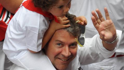 Christoph Carnol con su hija Magie Carnol Orte