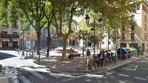 Plaza del Justicia de Zaragoza donde se produjeron los incidentes