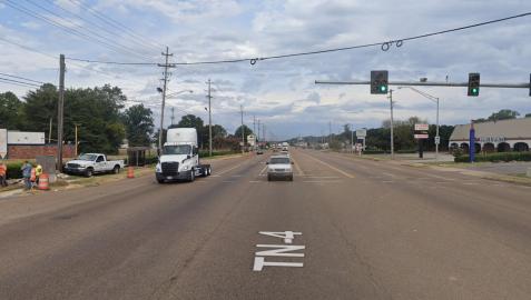 Avenida East Lamar de Memphis, donde se produjo el tiroteo