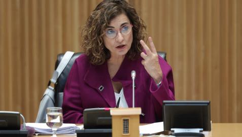 María Jesús Montero, en la presentación de los Presupuestos