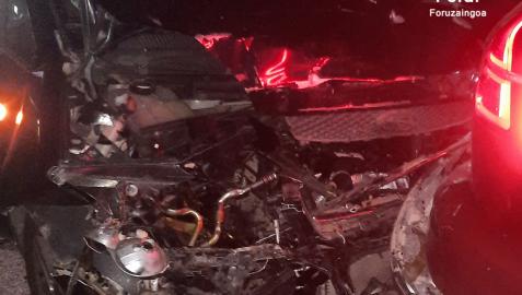 Accidente atendido por la Policía Foral