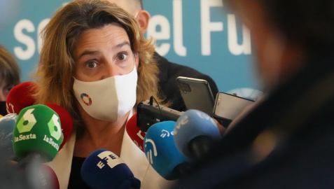 teresa ribera La vicepresidenta tercera y ministra para la Transición Ecológica y el Reto Demográfico, Teresa Ribera, en declaraciones ante los periodistas en Bilbao este lunes