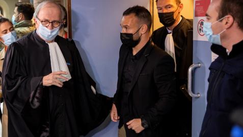Valbuena Mathieu Valbuena a su llegada a los tribunales