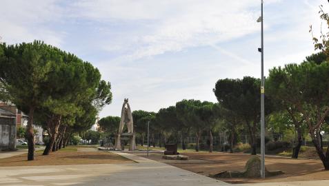 peralta paseo de la mujer Con las obras se ha reparado el suelo del parque