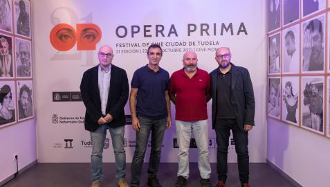 festival ópera prima De izda. a dcha.: Luis Galindo Martínez, Ángel M. Chivite Gil, Carlos Agramonte García y Julio Mazarico Soria