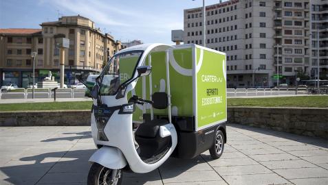 Uno de los vehículos eléctricos de Carteroo